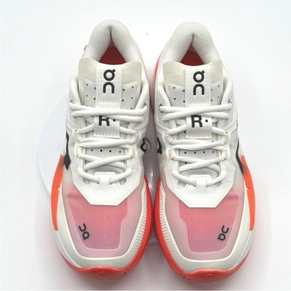 On Running Shoes - On Cloud The Roger Pro 2 Tennis Shoe Size 7.5 Womens White/Flame NEW without box